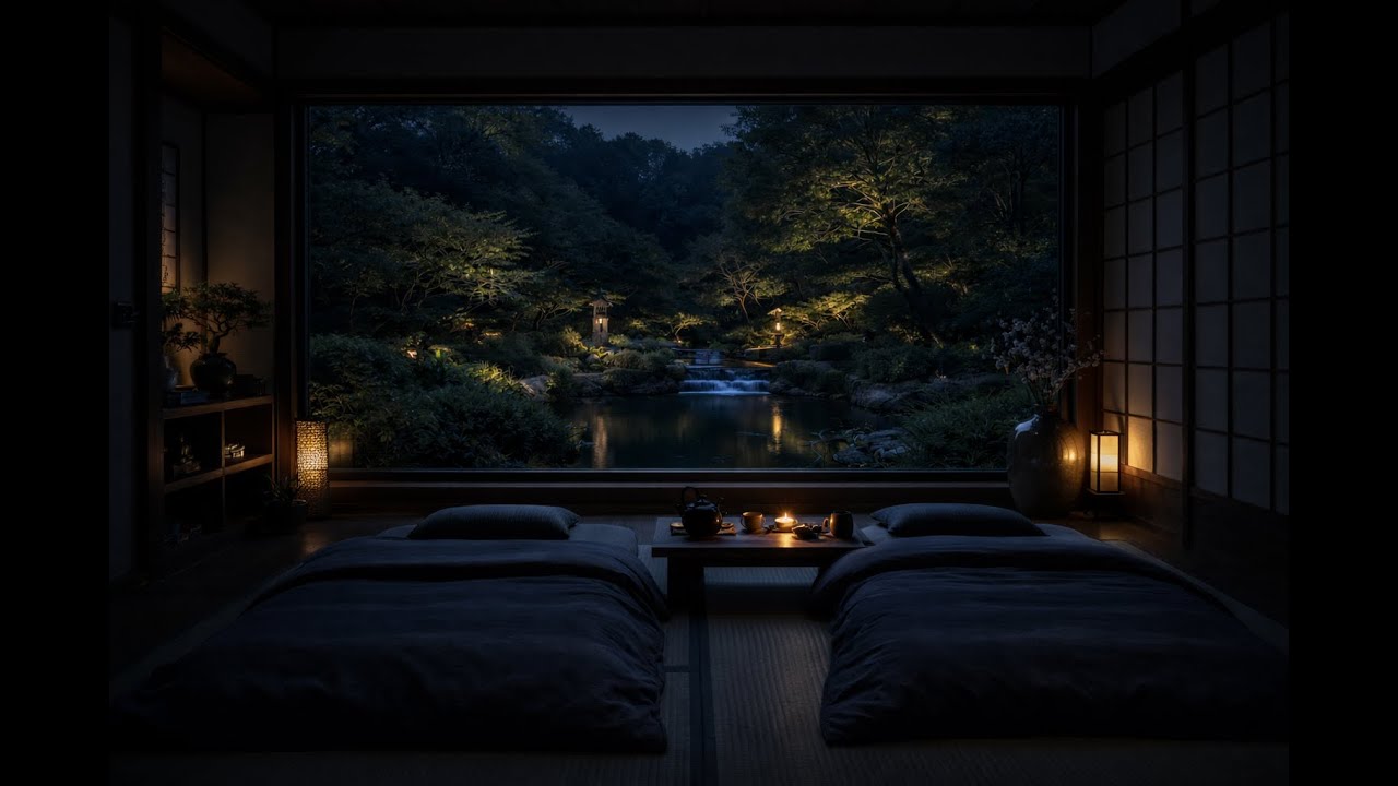 Soft Japanese Rain Sounds for Deep Sleep ｜ 静かな日本の雨音 睡眠用