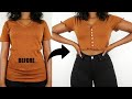 Easy Ways To Upgrade Your Old Boring T-Shirts | T-Shirt Transformation