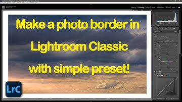 Create a photo border in Lightroom Classic