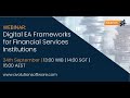 Digital EA Frameworks for Financial Services, Banking, Insurance Institutions - Avolution Software