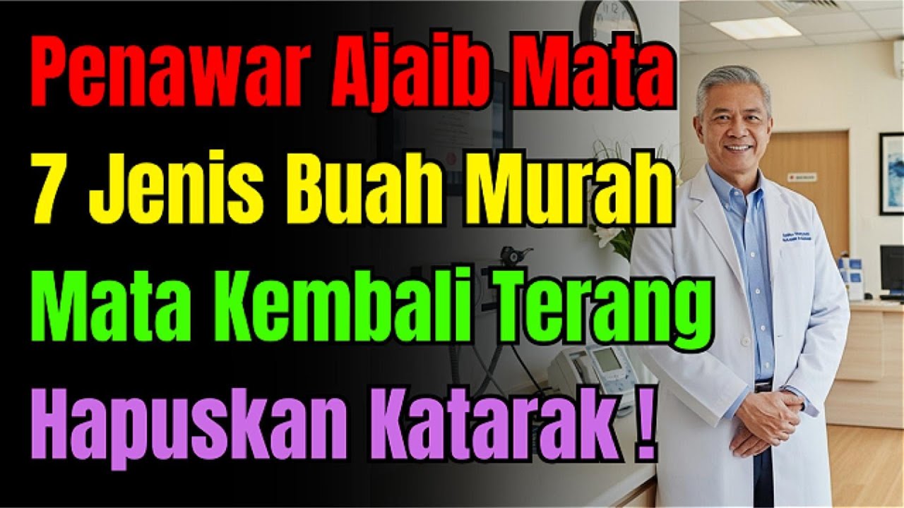 Pakar Mata dedah: 7 buah 'emas' ini kembalikan penglihatan terang & hapuskan risiko katarak.