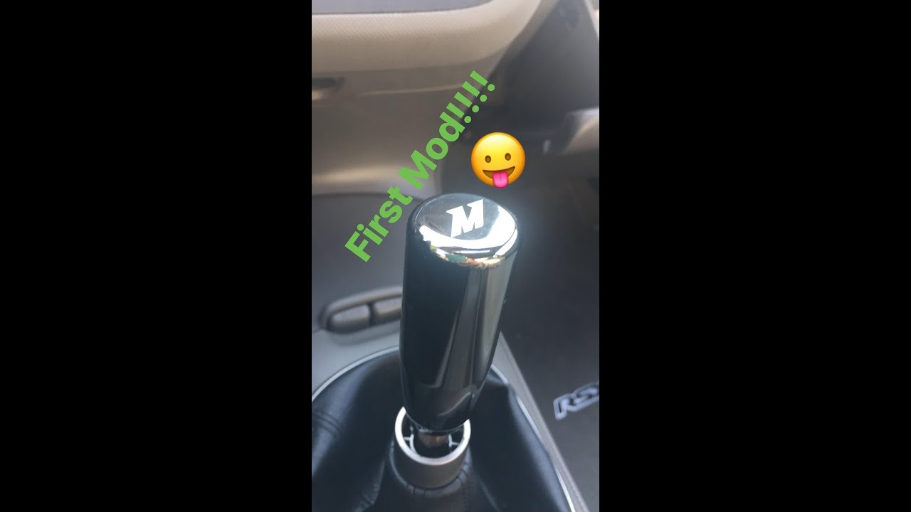 Weighted Mishimoto Shift Knob Install/Welcome to My Channel - YouTube