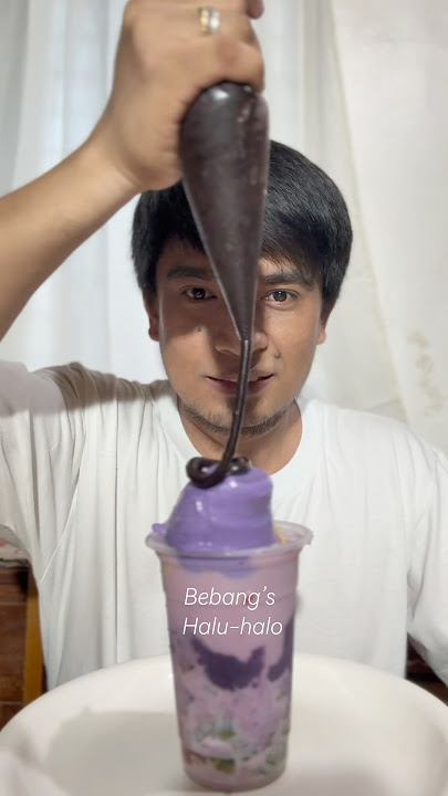 Don’t waste food Ice cream in Bebang’s halu-halo | You should always be so Halal Mode  #icecream