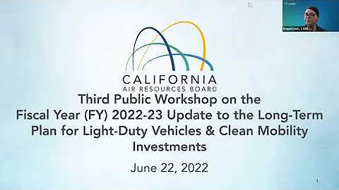 3rd Public Workshop on FY 2022-23 Update to Light-Duty Vehicles and Clean Transportation Investments