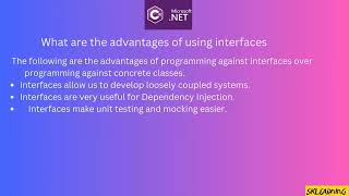 What are the advantages of using interfaces