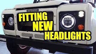 How to fit new headlights to the Land Rover Defender