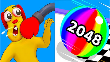 Annoying Uncle Punch Game vs Ball Run 2048😎👌🔥 Hard Levels Challenge Walkthrough Gameplay GH824
