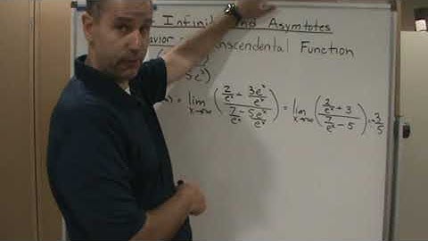 Calc1   Sec  4 6   Limits at Infinity & Asymptotes   End Behavior   Transcendental Function   Exampl