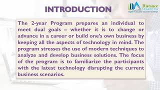 Distance Education PGDM in Information Technology and System Management
