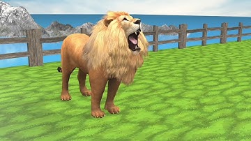 Long Slide Game Funny 3D Animals Race | Lion vs Elephant vs Gorilla vs Cow vs 3D Slide Animal Game