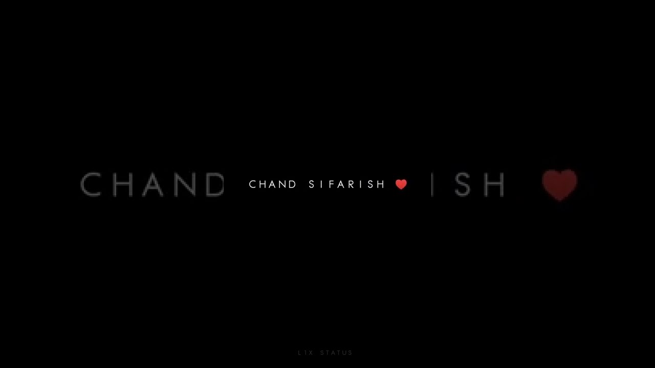 Chand Sifarish Jo Krta Hamari WhatsApp status video Black screen  shorts  sadstatus