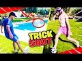 DUEL DE TRICKSHOT DANS LA VILLA DES CROUTONS !!