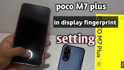 Poco M7 plus in display fingerprint setting || poco M7 Plus 5g display fingerprint lock kaise lagaye