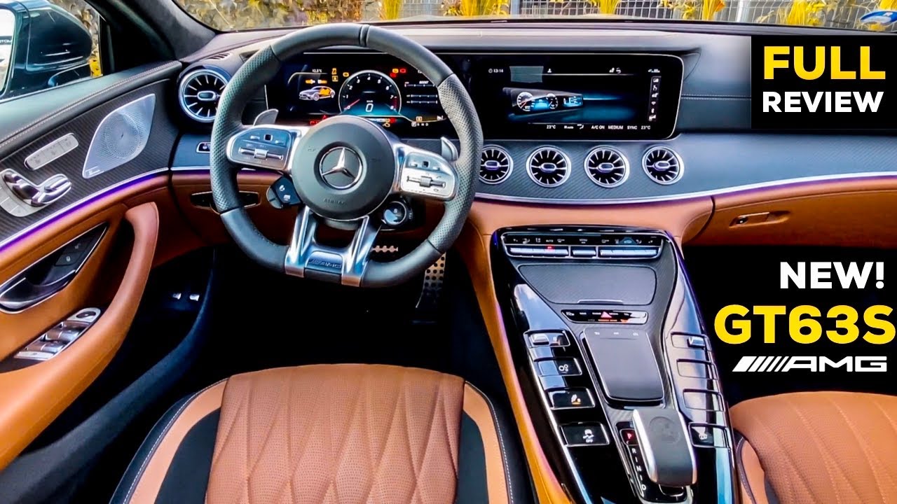 2020 Mercedes Amg Gt 4 Door Coupe New Gt63 S Full Review Interior Saddle Brown