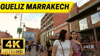 Gueliz Marrakech Morocco Walking Tour【4K, 60fps】- Carré Eden Shopping Center - جولة في جليز مراكش