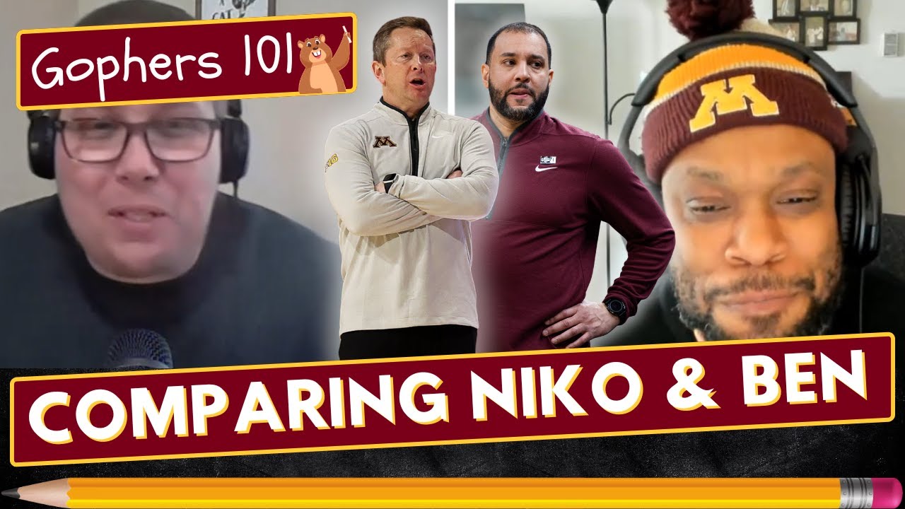 Year one comparisons for Minnesota Gophers Niko Medved and Ben Johnson