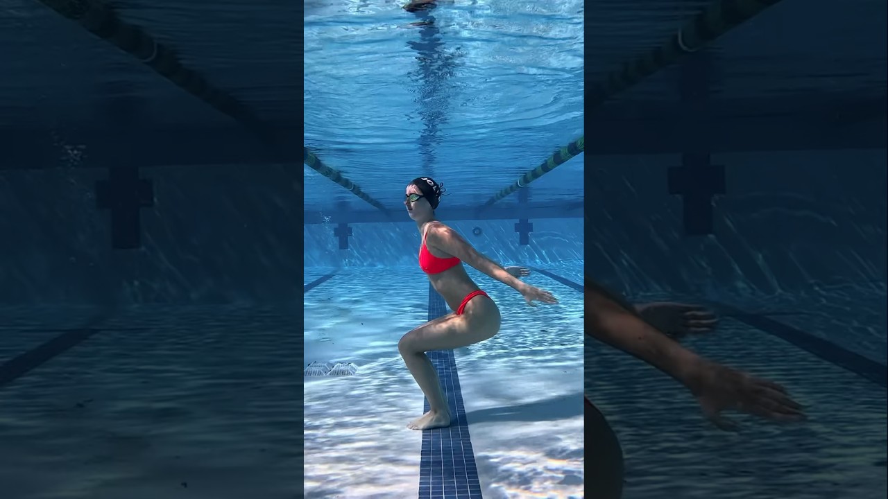 Backflip into a split underwater 🌊