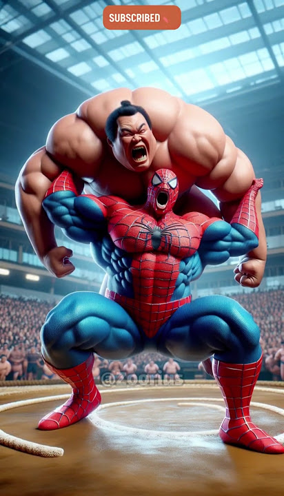 Spiderman vs Sumo Wrestler 💥 Epic Anime Battle in Japan! #shorts #joker #spiderman
