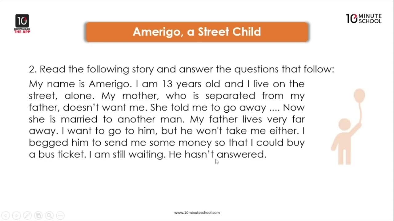 Unit 8 Human Rights Amerigo, a Street Child [HSC] YouTube