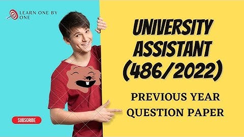 UNIVERSITY ASSISTANT| 486/2022| MAINS | PREVIOUS YEAR QUESTION PAPER| PSC EXAM| 2023