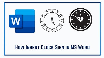 How Insert Clock Sign in MS Word [in 2023]