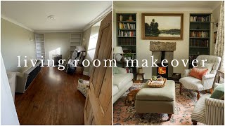 LIVING ROOM MAKOVER | Old English Farmhouse Renovation