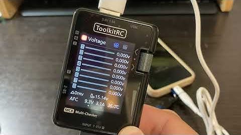 ToolkitRC MC8 Multi Checker Safe Voltage Settings