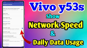 vivo y53s Network Speed Setting | vivo y53s Internet Speed Meter