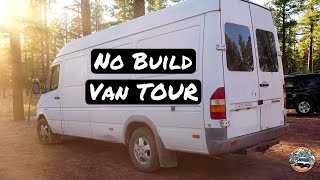 Build a Van Fast VAN TOUR Low Budget Van Build | FnA Van Life