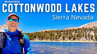 Solo Backpacking Cottonwood Lakes - Sierra Nevada. High Winds, Altitude Sickness, Mt. Langley 4K HDR
