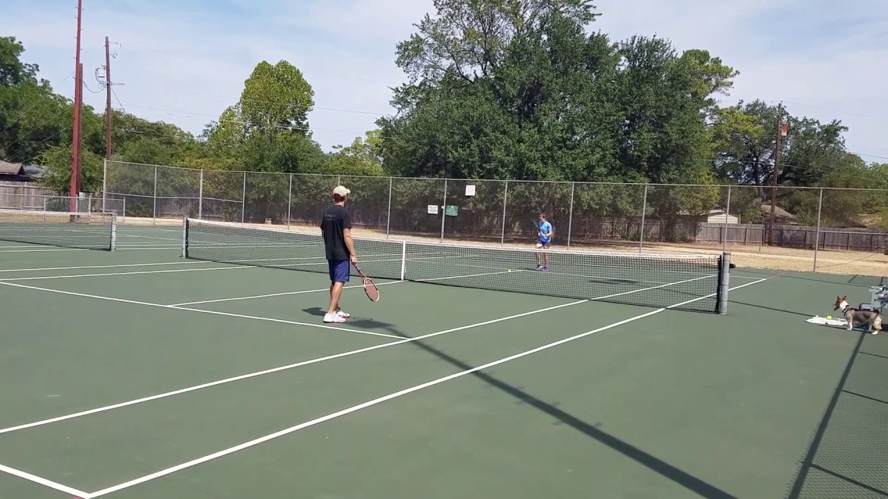 Tennis Doubles Drill With 2 People [One Up, One Back] YouTube