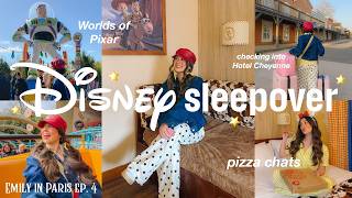 DISNEYLAND PARIS SLEEPOVER VLOG 🌟 staying at Hotel Cheyenne, exploring Worlds of Pixar & more!!
