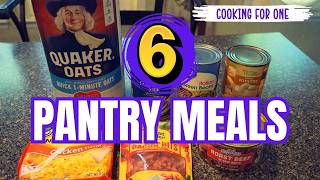 COOKING For ONE PANTRY STYLE BUDGET MEALS || EASY PANTRY MEALS || SILVER HAIR HOMEMAKER