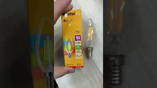 Firefly 4W LED E14 Filament Candle Type E14 220V Warm White 3000K #electx #firefly #filamentled