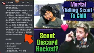 Scout Discord Hacked 😱 | Scout Calls Mortal ♥️ Mortal Tells Scout to Chill !! screenshot 2