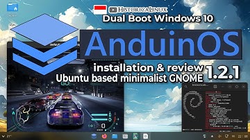 Yuk Install AnduinOS Linux Distro Dualboot Windows 10 | 4 Gb RAM