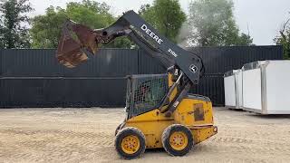 184366 John Deere 318E Skid Steer Loader MCGREW AUCTION
