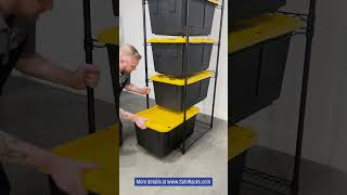 Famous SafeRacks 27 Gallon Bin Rack Demonstration  #storagesolutions #totestorage Profile