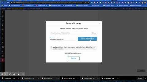 Creating a Signature in Kami using your Phone and Email