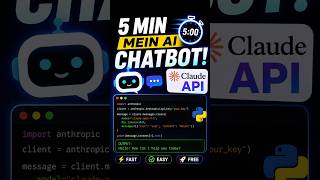 Sirf 5 Lines Code — Apna AI Chatbot Ready! | Claude API Hindi