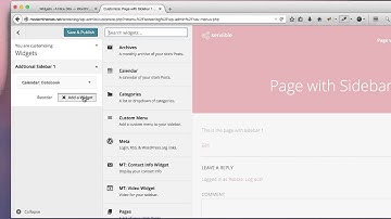Additional Sidebar Pages - Sensible Pro