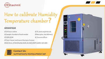 How to calibrate Humidity(climatic chamber)constant temperature and humidity