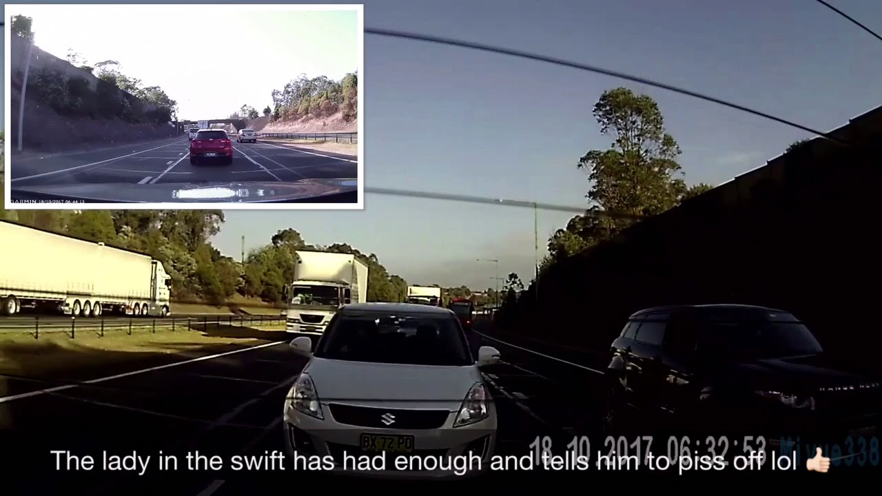 crashes on air Range Rover Driver gets a Lesson