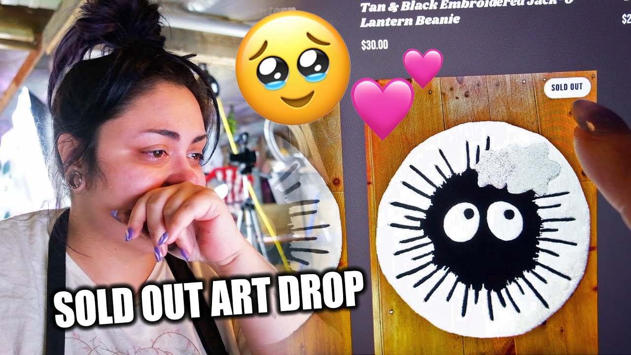 My Art Drop SOLD OUT 🥹❤️ I cried... a few times lol Packing Your Orders!!