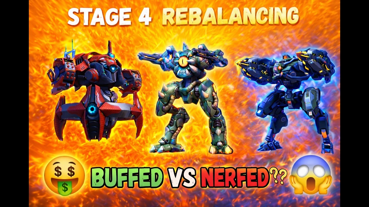 4th Stage Rebalancing Tested 😱 Outlaw & Redeemer Buffed | Eclipse Nerfed! | Mech Arena