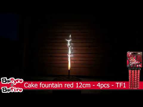 Video: Torta fontana crvena 12 cm 4 kom
