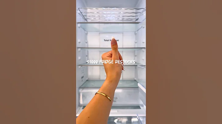 Fridge Restock 🧊 ASMR Sounds + Aesthetic Organization   #asmr #restock #organization #satisfying