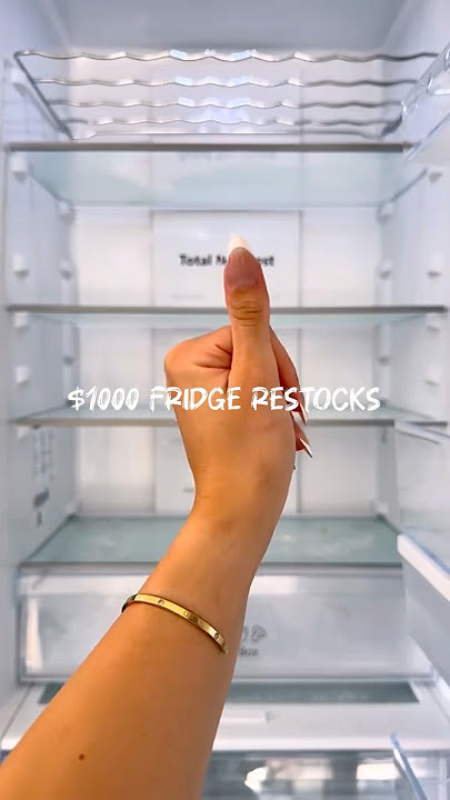Fridge Restock 🧊 ASMR Sounds   Aesthetic Organization   #asmr #restock #organization #satisfying