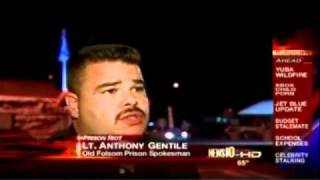 News clip: Lethal force used at a Folsom State Prison Riot August 27, 2010