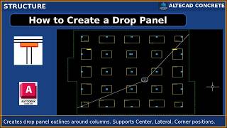 How to Create a Drop Panel (Tutorial #7/35) | ALTECAD CONCRETE